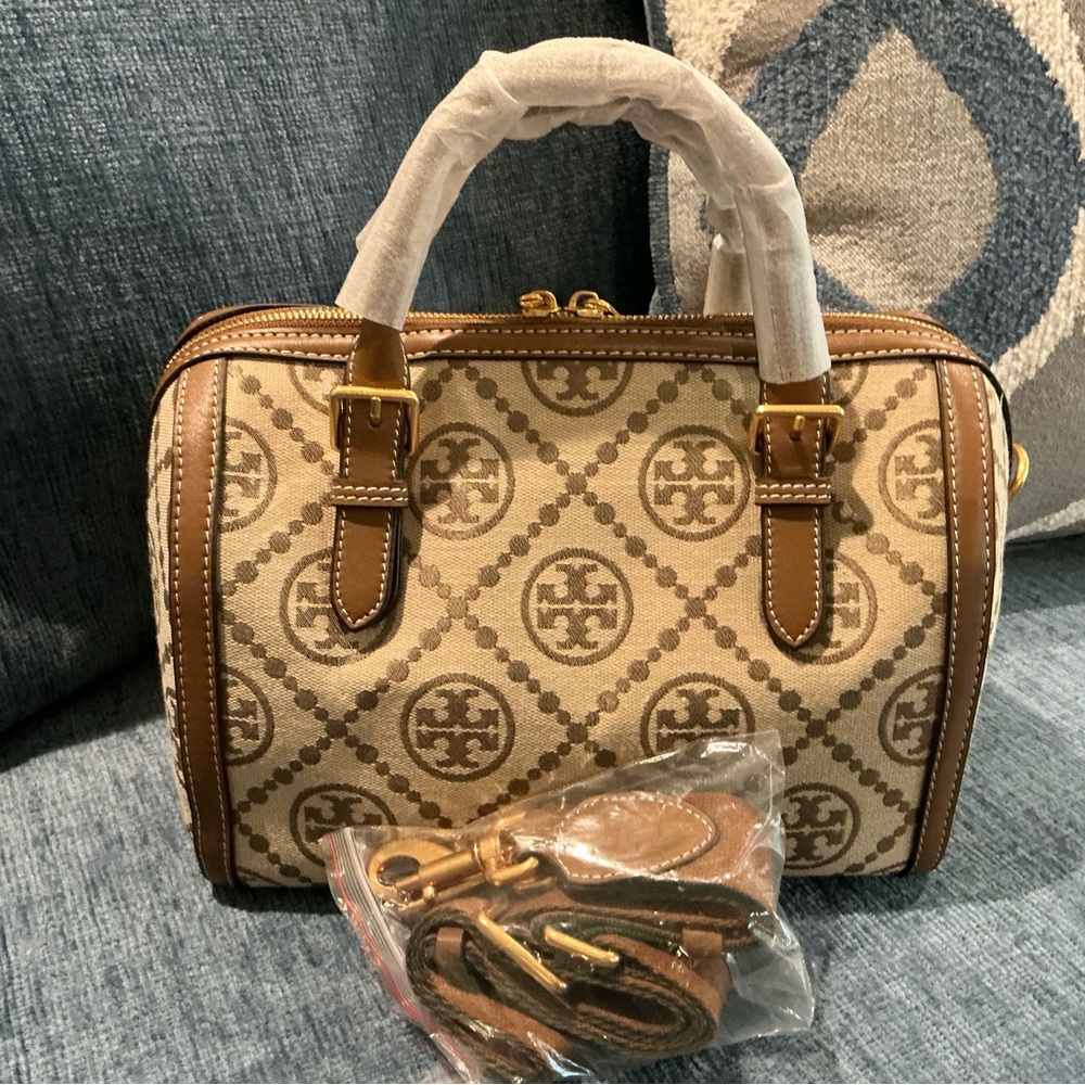 Brown Patterned Handbag - Picture 2 of 5